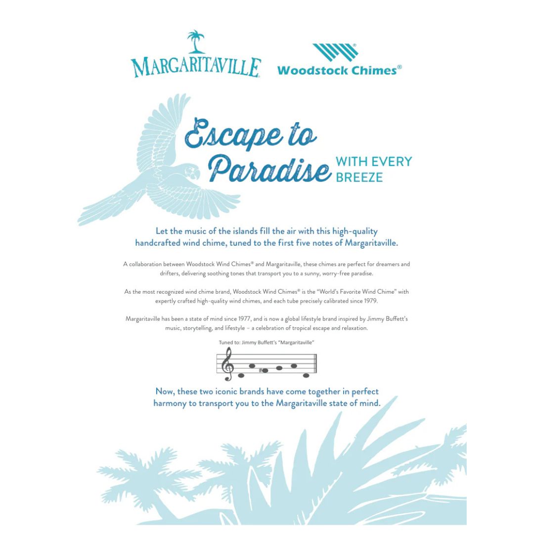 Margaritaville® Sea Glass Chime – Woodstock Chimes – Bay Breeze